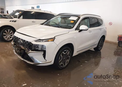 2021 Hyundai Santa Fe Calligraphy from USA, damaged, VIN 5NMS5DAL4MH311947